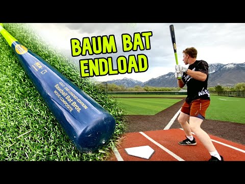 Hitting with the Baum Bat ENDLOAD | Wood Baseball Bat Review