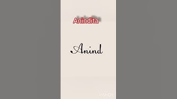 Anindita★ Name Short Signature