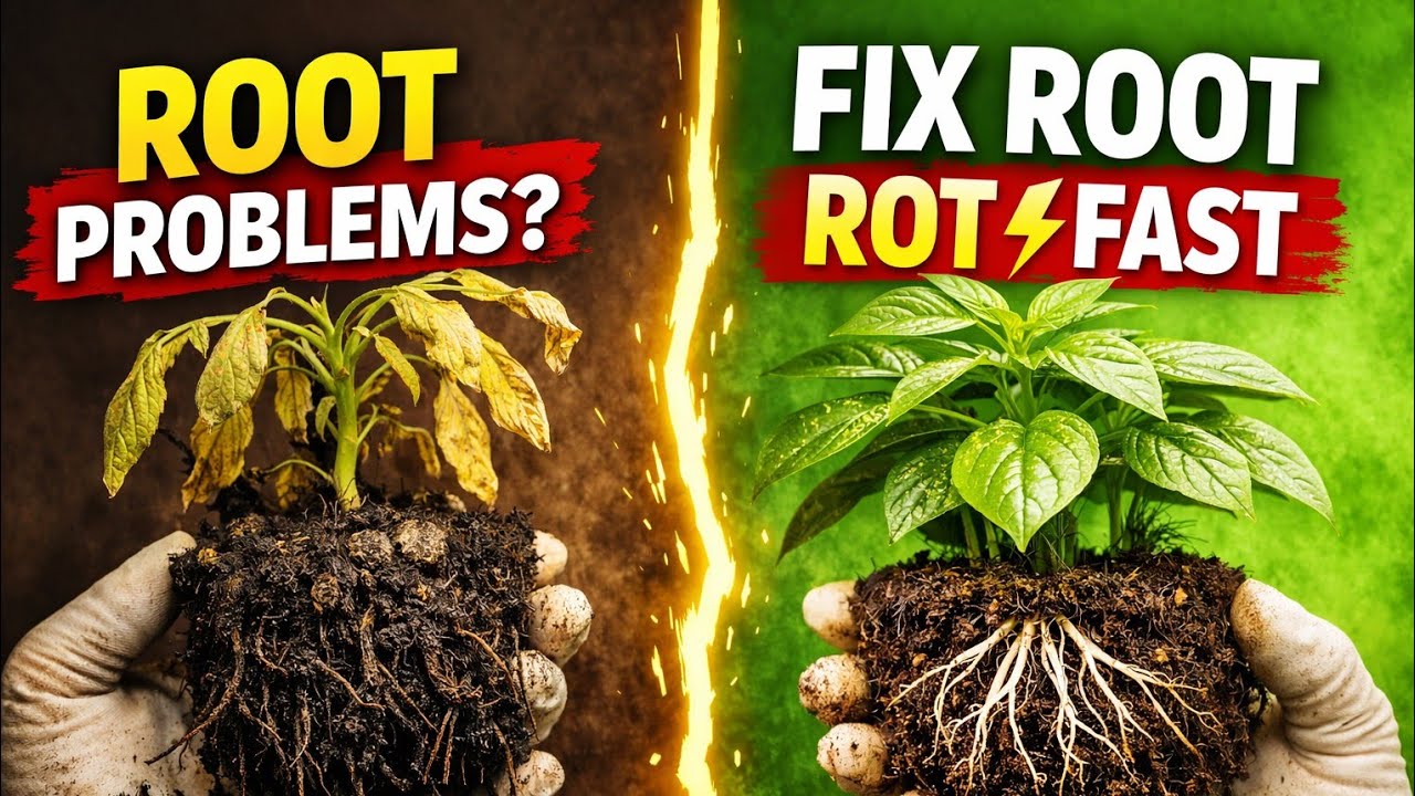 How to Solve Root Problems in Plants | Fix Root Rot & Grow Healthy ...