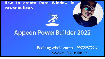 how to create data window in power builder.