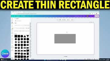 How To Create A Thin Rectangle Or Draw A Box In Canva