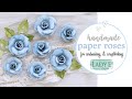 Diy paper roses for cardmaking  scrapbooking