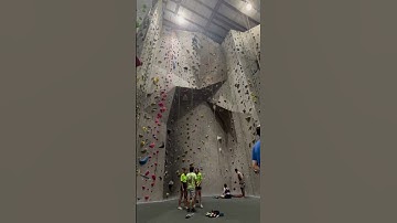 Climber takes huge 20 foot fall indoors!! #climbing #leadclimbing #bouldering #climbinglife #fall