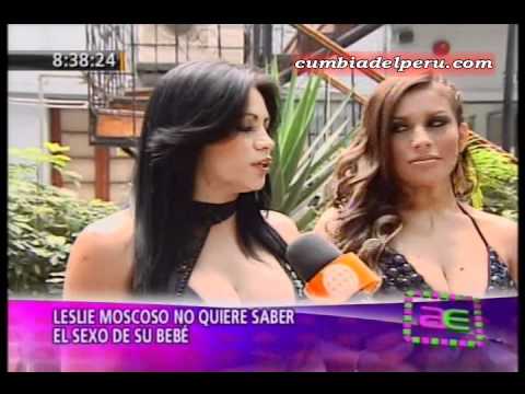 Leslie Moscoso ya luce su pancita