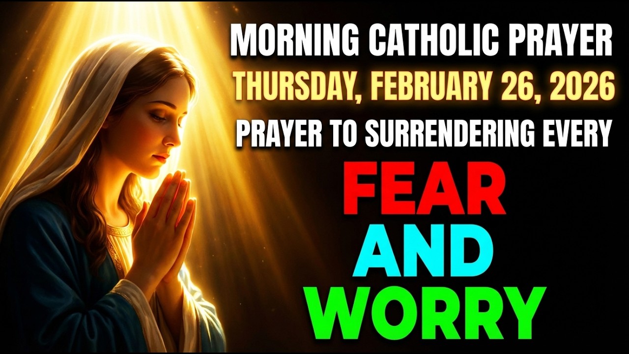 Prayer to Surrendering Every Fear, Every Worry | Catholic Prayer for Thursday, 26 February 2026