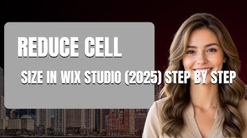 How To Reduce Cell Size In Wix Studio 2025 STEP BY STEP