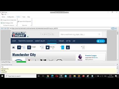 How to obtain team-wise player market values from transfermarkt for Premier League teams | Webharvy