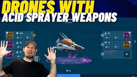 War Robots,  sharp shooter & good guy drones with with mini gun and acid sprayer chips.