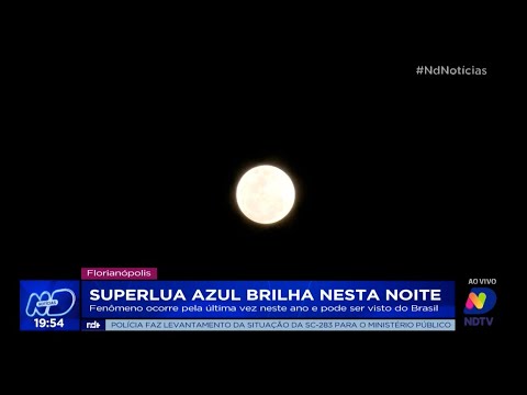 Superlua azul nesta