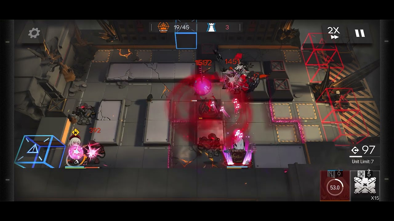 [Arknights] Ave Mujica damage test vs Patriot