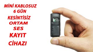 kablosuz 6 gün mini casus ses kayıt cihazı