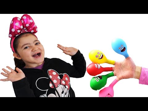 Learn colors with Balloons ! Öykü and Mommy have fun playtime