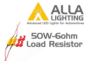 50W 6ohm Load Resistor Fix LED Turn Signal Bulb Fast Hyper Flash Error