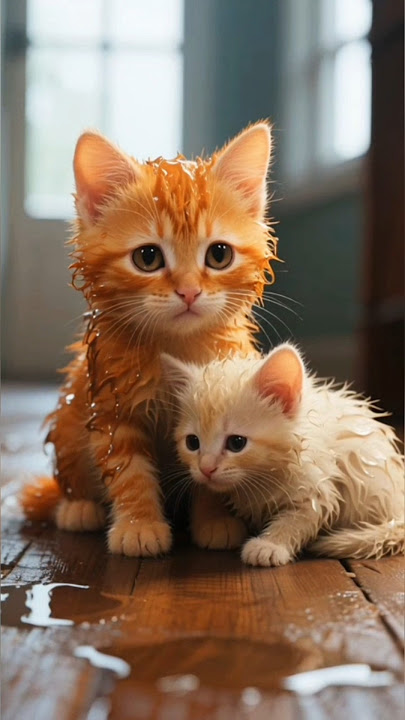 Hujan belum berhenti #shorts #viral #kitten