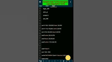 Complete code to Draw Instagram Logo using Python Turtle|#python #coding #short #shorts #youtube |