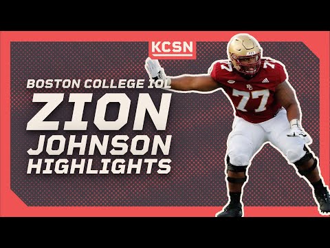 Boston College IOL Zion Johnson Highlights | 2022 NFL Draft | KCSN Profiles