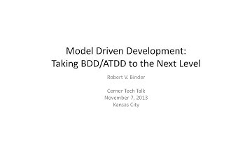 Model Driven Development - Taking BDD/ATDD to the Next Level