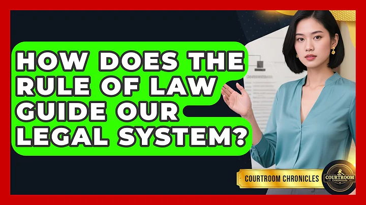 How Does The Rule Of Law Guide Our Legal System? - Courtroom Chronicles
