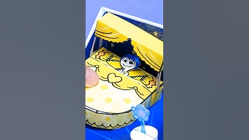 Make Inside Out 2 💛JOY💛 Bed #diy #asmr #papercraft #insideout #insideout2 #disney #joy