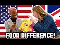 American vs British Girls Try  Foods Pronunciation They Say Differently!