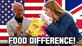 American vs British Girls Try  Foods Pronunciation They Say Differently!