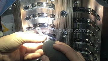 Plastic injection mold cavity polishing process