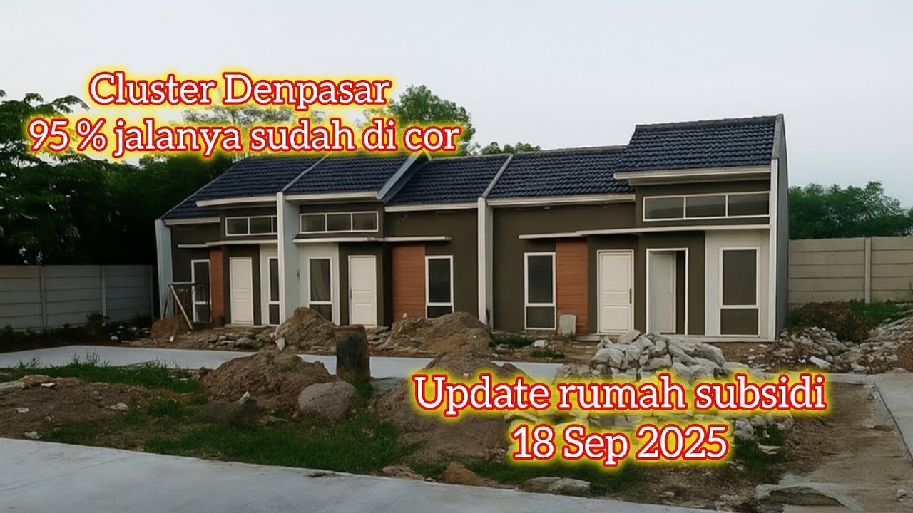 Rumah Subsidi di Tangerang, Cluster Denpasar Griya Artha Sukasari Update 18 Sept 2025, SUDAH COR