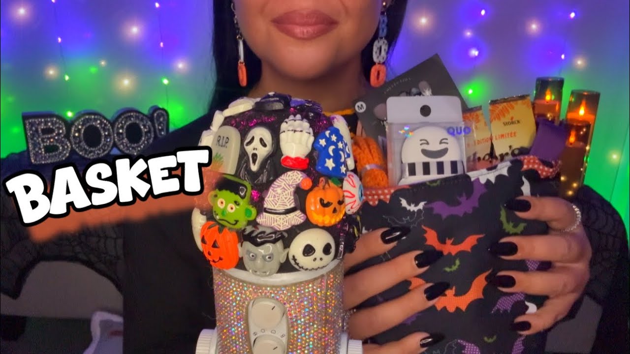 ASMR BOO Basket 👻 Spooky Unboxing with Tingly Sounds 👻 from @MissAlyssaJordan 🖤