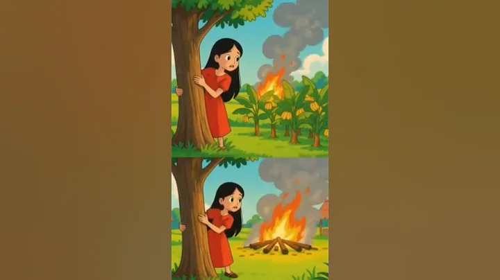 Farmer plucked and ate a lot of bananas but still the girl set the banana garden on fire😭