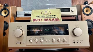 Đẹp như mới sản xuất,thiếu mỗi cái thùng giá lại tốt, công suất rất lớn-Amply Accuphase E407 Hoa hậu