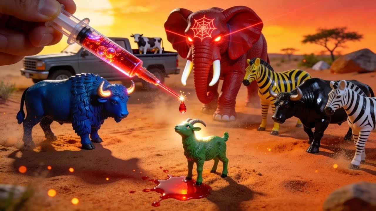 AMAZING Toy Animals Walking 🐄🐘 | Cow & Elephant | WADIDAU‼️