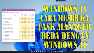 5 Cara Membuka Task Manager di Windows 11 || Tidak Lagi Taskbar Klik Kanan