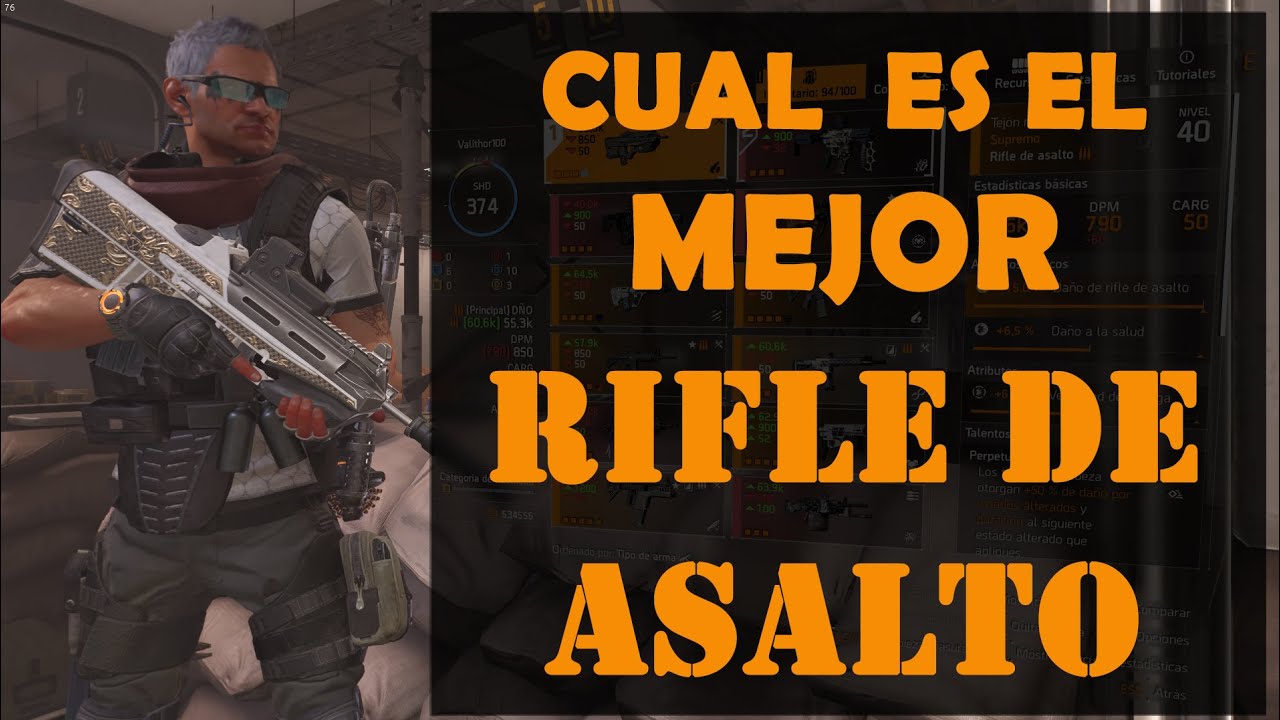 THE DIVISION 2. EL MEJOR RIFLE DE ASALTO NIVEL 40