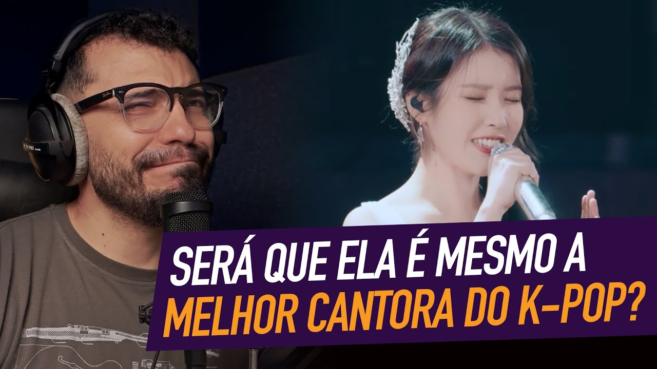 PROFESSOR de CANTO reagindo à IU cantando 