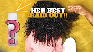 Best Braidout On Kids Natural Hair Braidout Using Foam