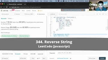 How to Solve "344 Reverse String" on LeetCode? - Javascript