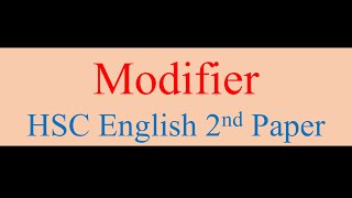 Modifier : Class 1