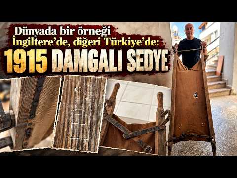 Çöpten tarih çıktı: Bulduğu '1915' damgalı askeri sedyeyi tarihe emanet etti
