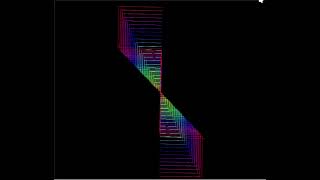 Rainbow Lightning Strike  Python Turtle Graphics with source code