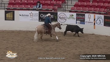 SJR Diamond Rubicon Shown by Corey D. Cushing - 2020 NRCHA Stallion Stakes (Cow - Open Stakes)