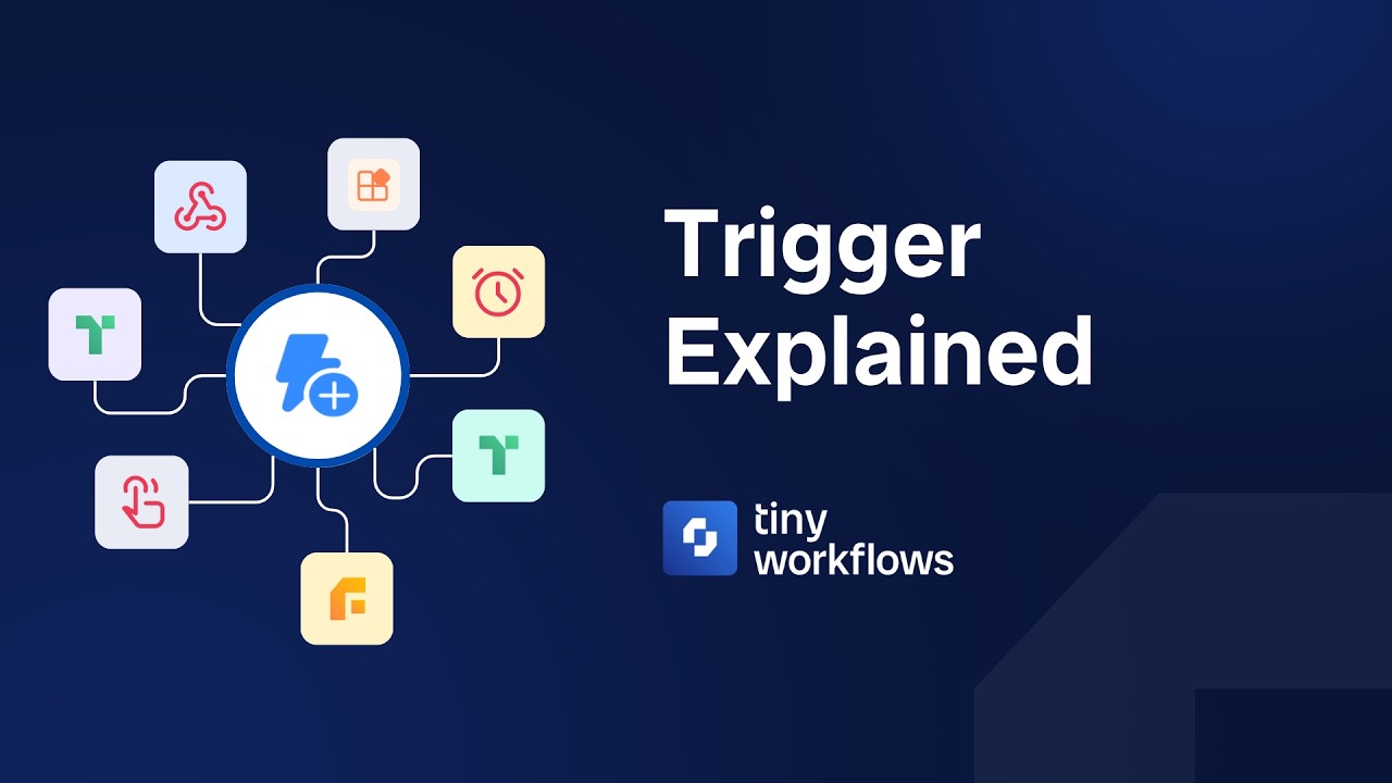 Workflow Triggers Explained | All Trigger Types in TinyCommand - YouTube