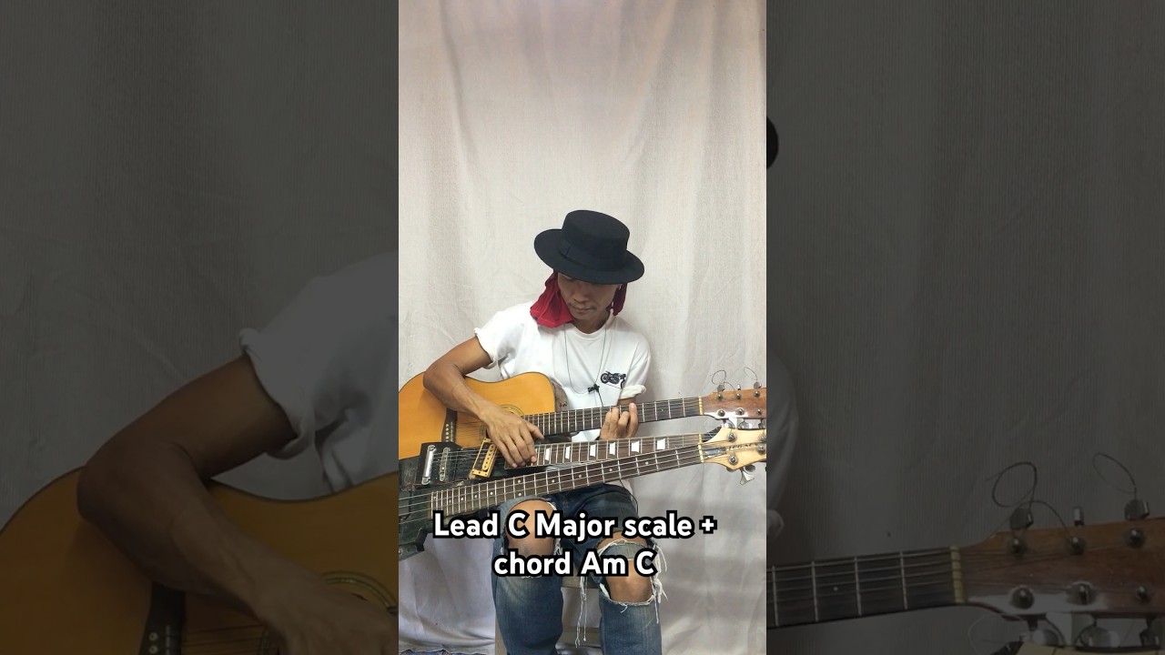 Lead C Major scale + chord Am C improvise. 