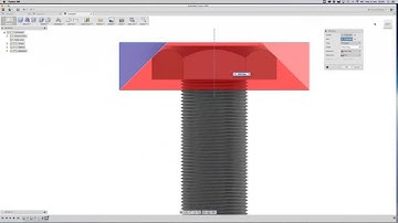 Autodesk Fusion 360 tutorial: screw with threads #2