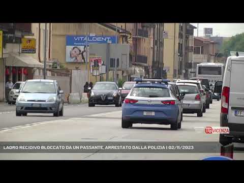 LADRO RECIDIVO BLOCCATO DA UN PASSANTE, ARRESTATO DALLA POLIZIA | 02/11/2023