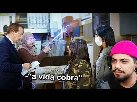 A dona jogou praga na cliente
