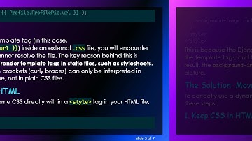 How to Solve Template Tags not supported in Stylesheets Error in Django