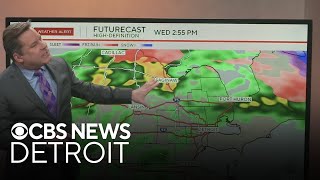 Tracking the potential for severe storms in Southeast Michigan on Wednesday