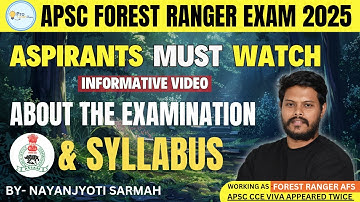 APSC Forest Ranger Recruitment 2025 | Forest Ranger Exam Pattern & syllabus #apsc #forestranger