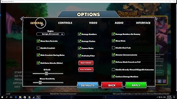 How To Change Mouse Sensitivity In Dungeon Defenders II
