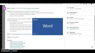 ENG/100 Week 3 Reading Response